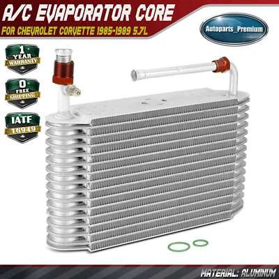 Núcleo evaporador de aire acondicionado de aluminio para Chevrolet Corvette 1985-1989 placa y aleta de 5,7 L Foto 1 de 4