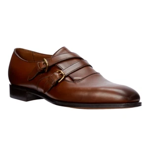 Ralph Lauren Purple Label Edward Green Ancel Double Monk Strap Shoes New $1850 - Imagen 1 de 4