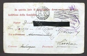 WWI Croce Rossa - Cartolina prigioniero di guerra - Alpino in Austria - 1918 #6 - Picture 1 of 2