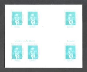Liberia 1999 Ecuador President Gustavo Noboa Bejarano Imperf Bloc MNH (PB) - Picture 1 of 1
