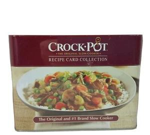 Crock-Pot Recipe Card Collection The Original Slow-Cooker Tin Sunbeam TM - Picture 1 of 9
