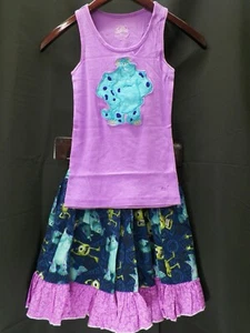 Monkeys and Cupcakes Girls Monsters Shirt and Skirt Size 10 - Picture 1 of 5