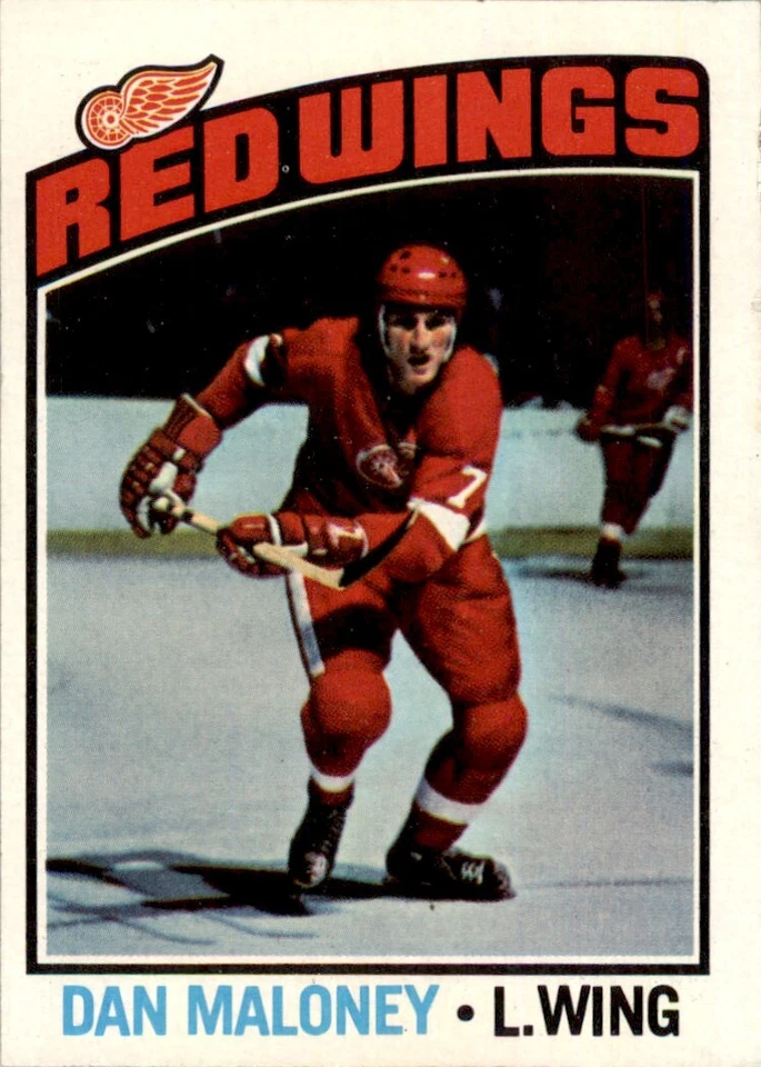 1976 Topps #101 Dan Maloney Detroit Red Wings EX - Image 1 of 2