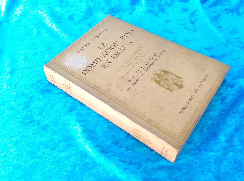 CAUSA GENERAL LA DOMINACION ROJA EN ESPAÑA, MINISTRO DE JUSTICIA, CHECAS 1944 - Imagen 1 de 1