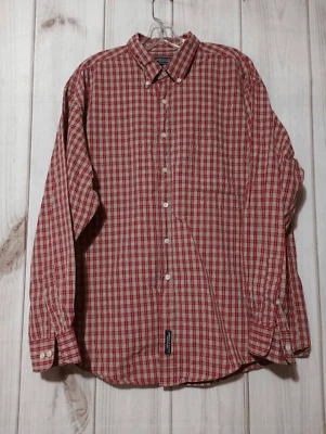 Camisa informal de manga larga con botones a cuadros grande para hombre, patrón a cuadros Foto 1 de 4