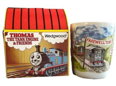 Wedgwood Томас Тоби Прощальный Стакан Необработанный Стакан Резервуар Двигатель 1984 Коробка - Изображение 1 из 4