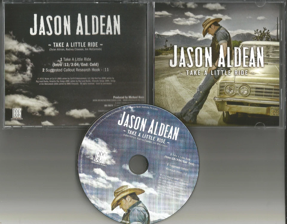 JASON ALDEAN Take A Little Ride RARE 2012 USA PROMO Radio DJ CD Single USA MINT Foto 1 de 1