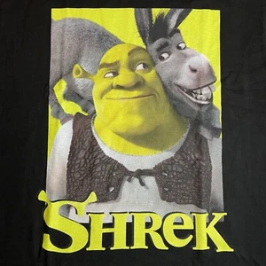 (NEW w Tag) Adult XL Shrek & Donkey T-Shirt Black Shirt Dreamworks Animation - Picture 1 of 5