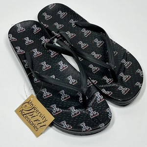 Texas Tech University Flip Flop Sandals Women's 7 Sorority Alumni Red Raiders - Picture 1 of 9