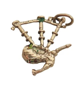 Taschenpfeifen 9k Gelbgold 375 Anhänger - Bild 1 von 3