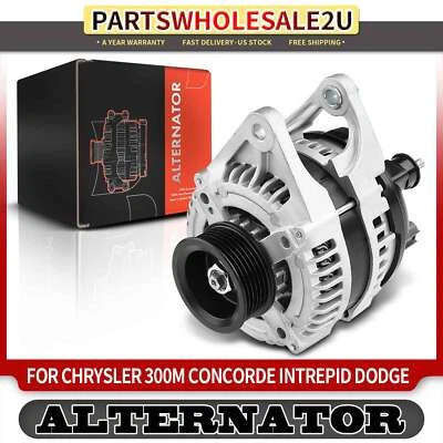 Alternador para Chrysler 300M Dodge Dodge Intrepid 130 A/12 V en sentido horario 6 ranuras Foto 1 de 4