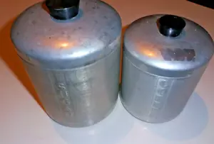 Sugar And Coffee Tin Canister Vintage - Picture 1 of 10