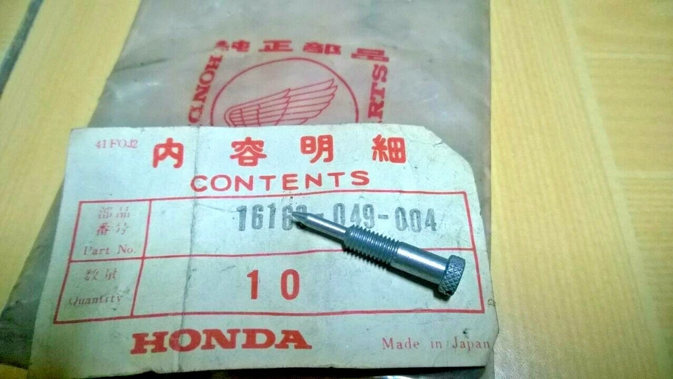 Honda C310 C310S TS50DX Z50A Z50M Z50Z Screw Air Carburetor NOS 16162-049-004 - Imagem 1 de 1