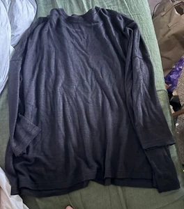 Shirin Guild Linen Top Blouse Shirt One Size Black EUC - Picture 1 of 4