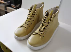 CAMPER Sneaker Leder Stiefelette Courb Gr.44 beige hell oliv - Bild 1 von 3