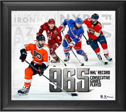 Keith Yandle Philadelphia Flyers Framed 15" x 17" Ironman Record Collage Cover