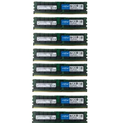 Crucial 256GB 8X32GB DDR4 2133MHz PC4-17000 ECC Registered  Memory CT32G4RFD4213 - Image 1 of 4