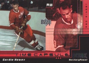 1999-00 Upper Deck PowerDeck Hockey Time Capsule Auxiliary Gordie Howe Red Wings