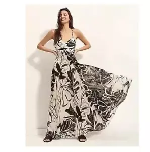 new EXPRESS sateen pleated 2025 maxi dress xs fuly lined - Picture 1 of 2