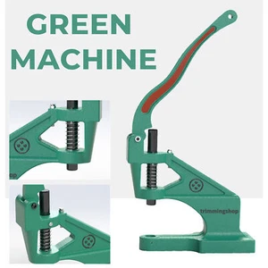 Máquina de prensa manual verde universal para remaches artesanías de cuero ropa hágalo usted mismo - Imagen 1 de 139