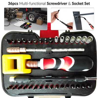 SPLINKTECH 36 Pcs Phillips Magnetic Precision Screwdriver Tool Kit Repairig Set Torx Hex UK