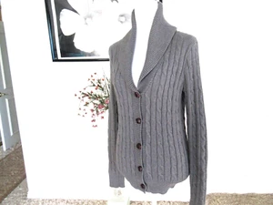 Ralph Lauren Sport Cable Knit Jacquard Long Cardigan Women Size M  Cotton ~ $245 - Picture 1 of 12