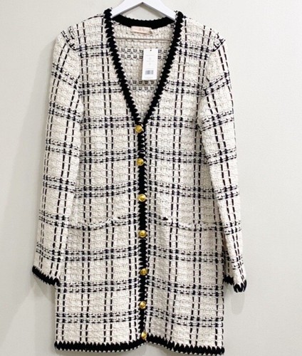 Cappotto in tweed Tory Burch Kendra taglia media