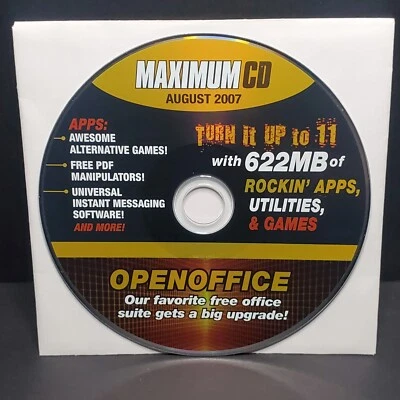 MAXIMUM CD August 2007 ISSUE Openoffice - Image 1 of 4