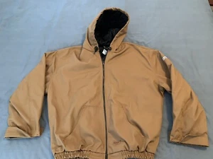 Red Kap Jacket Insulated Blended Duck Zip-Front Hooded 2X-LARGE JD20BD3 Brown - Picture 1 of 9