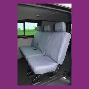 Volkswagen T5 T6 Kombi 2010+ Rear Grey Tailored Waterproof 2+1 Seat Covers - Picture 1 of 2