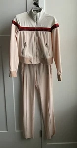 Authentic Prada Lady Tracksuit Size M Peach Color Made In Italy  - Picture 1 of 16