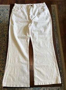 Cotton:On Curve Original Flare Whitehaven Jeans 20 NEW White High Rise Coastal - Picture 1 of 9