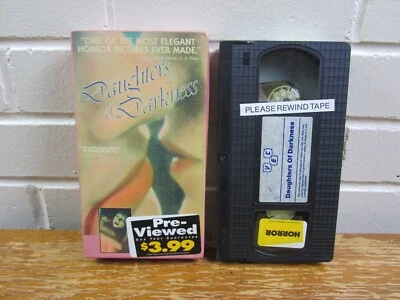 Daughters of Darkness VHS Tape Horror Movie Vampire VEC Continental - Image 1 of 4