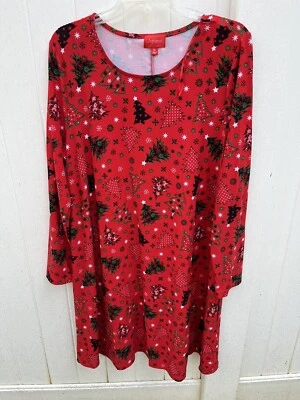Girls Women’s Joyland Pajama Gown, Size XL Extra Large Christmas Trees - Image 1 of 4