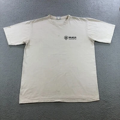 Crazy Shirt Maui Brewing Camiseta Hombre L Crema Bronceado Tinte Coco Foto 1 de 4