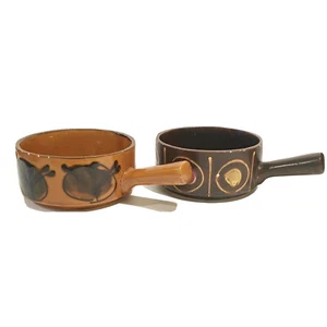 Vintage Stoneware Restaurant Quality French Onion Soup Bowls Made in Japan Set 2 - Bild 1 von 12