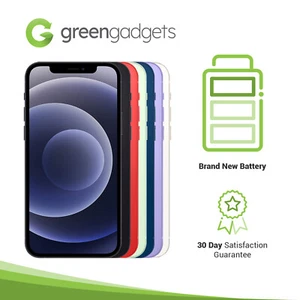 Apple iPhone 12 Mini New Batt. Black White Red Green Blue Purple - Excellent - Picture 1 of 7