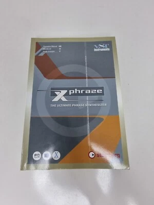Steinberg Xphraze Ultimate Synthesizer SoftwareOperation Manual Book PC  - Image 1 of 4