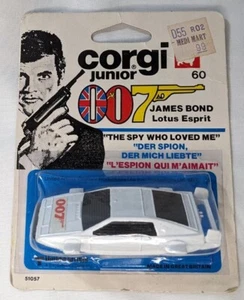 1976 METTOY CORGI JUNIOR #60 LOTUS ESPRIT JAMES BOND The Spy Who Loved Me - NEW - Picture 1 of 6