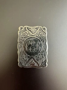 ANTIKE ENGLISCHE BIRMINGHAM GEORGE UNITE STERLINGSILBER VINAIGRETTE BOX 1873-4 - Bild 1 von 9