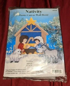 Design Works # 16038 Nativity Plastic Canvas Wall Decor Kit Christmas Brand New - Picture 1 of 2