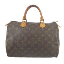 Louis Vuitton Speedy 30 LV Monogram Canvas Boston Bag, Handbag w Leather Handles