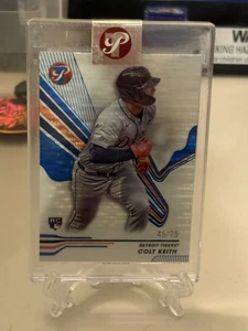 2024 Topps Pristine Colt Keith Blue Refractor #/75 SP RC Rookie Detroit Tigers - Imagen 1 de 2