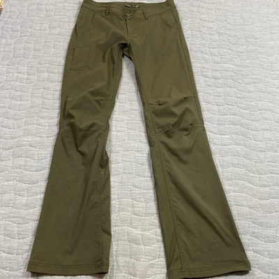 Prana Pants Womens 10 Green Tall Inseam Hiking Outdoor Stretch Casual - Image 1 of 4