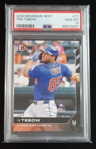 Tim Tebow 2020 Bowman Next #TT PSA 10 Mets - Picture 1 of 2