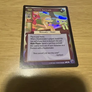 2014 Canterlot Nights, My Little Pony CCG, Varmint Barricade, Promo Foil #8 - Picture 1 of 2
