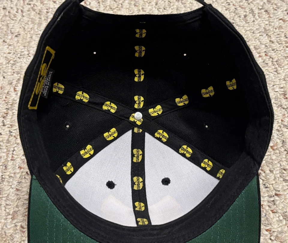 Nuevo Wu-Wear Producto OFICIAL Wu-Tang Clan Gorra de Béisbol Gorra Ajustable A Presión Trasera Foto 1 de 4