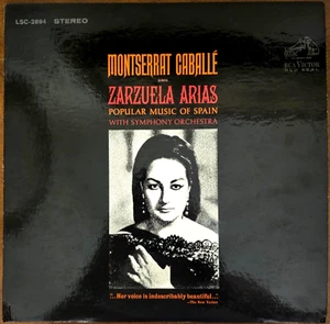 MONTSERRAT CABALLE - Zarzuela Arias - RCA LSC-2894 Stereo LP - Picture 1 of 6