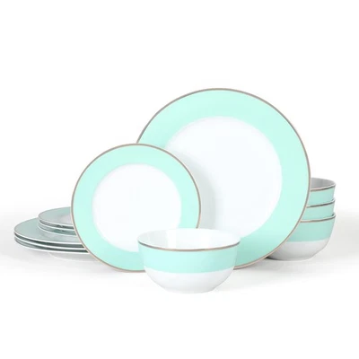 Juego de vajilla decorada de porcelana Martha Stewart Gracie Lane - Martha Blue w/Go Foto 1 de 4