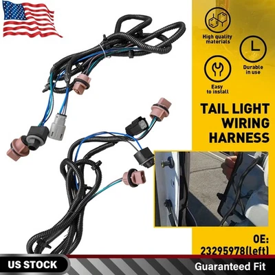 Arnés de cableado de luz trasera L+R 1/2 juego para Chevrolet Silverado 1500 2500HD 2016-19 Foto 1 de 4